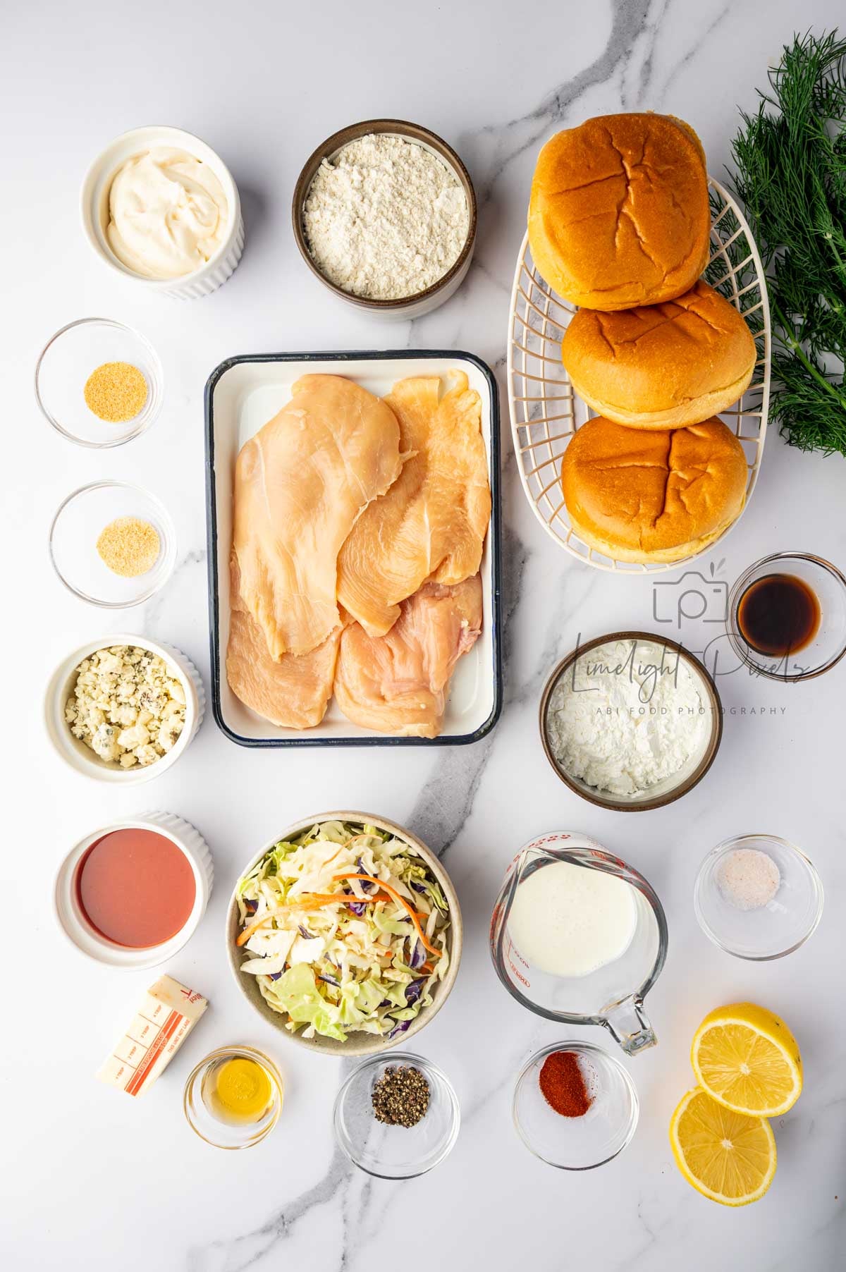 Buffalo Chicken Sandwich With Blue Cheese Coleslaw - Exclusive Recipe