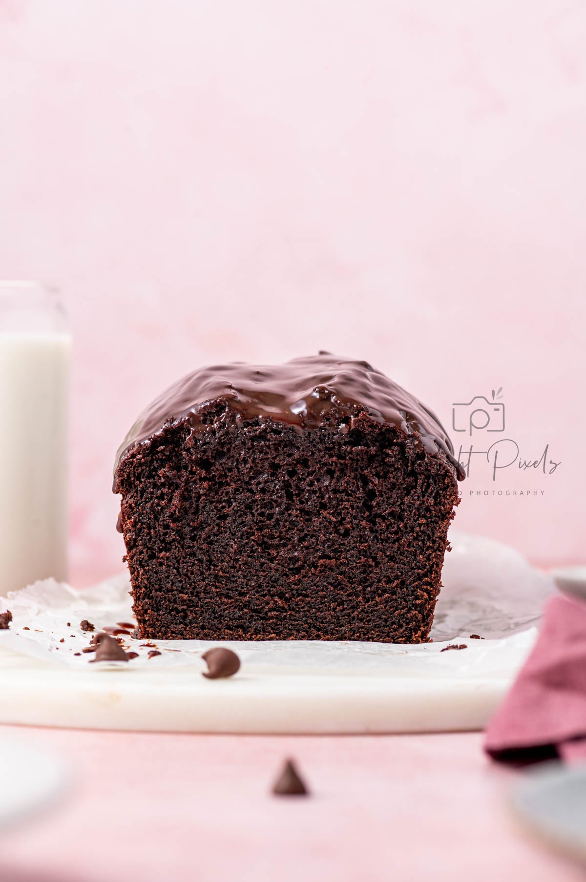 Chocolate Loaf Cake with Chocolate Ganache - Exclusive Recipe