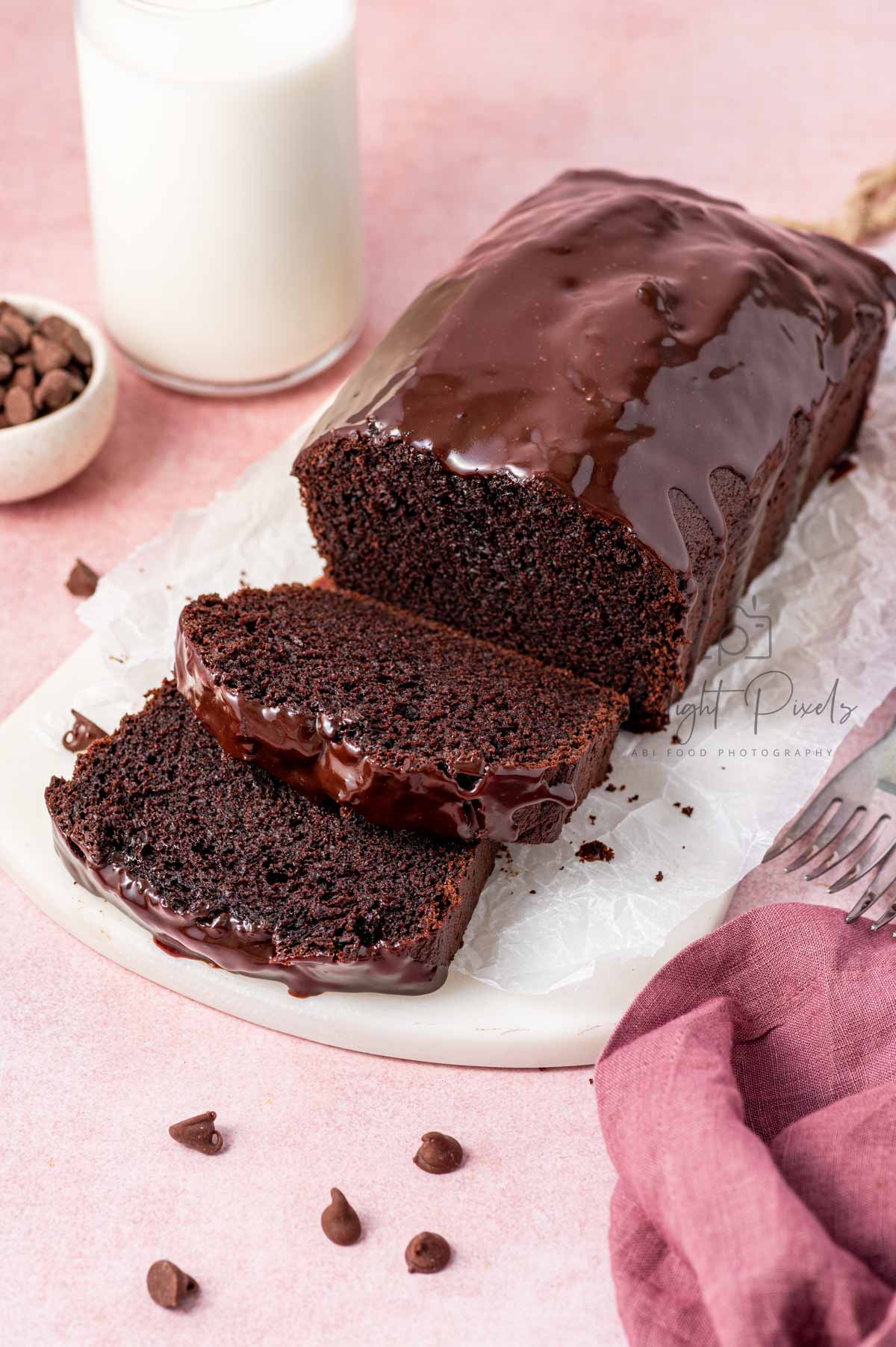 Chocolate Loaf Cake with Chocolate Ganache - Exclusive Recipe