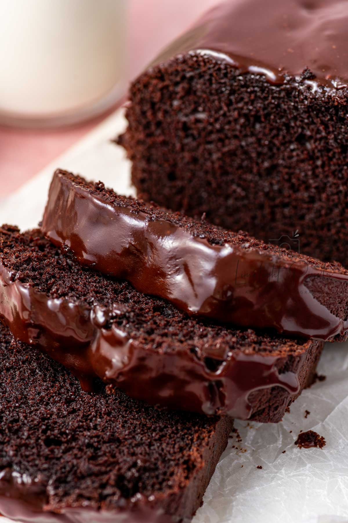 Chocolate Loaf Cake with Chocolate Ganache - Exclusive Recipe