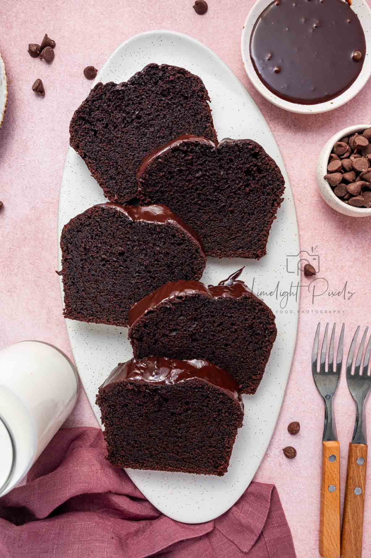 Chocolate Loaf Cake with Chocolate Ganache - Exclusive Recipe