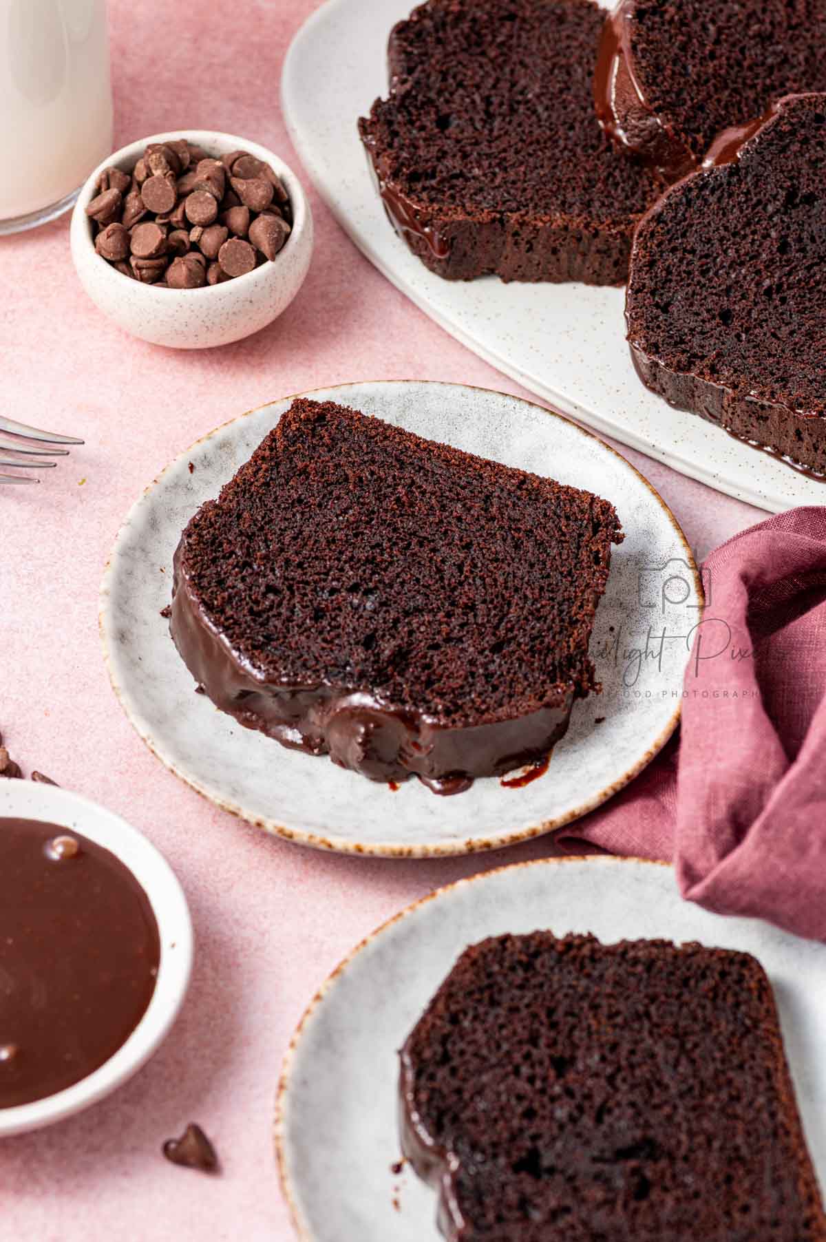 Chocolate Loaf Cake with Chocolate Ganache - Exclusive Recipe