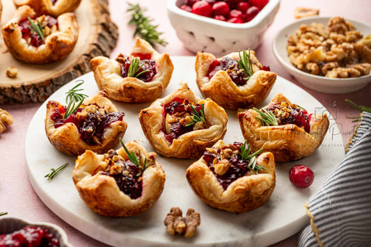 Cranberry Brie Bites with Puff Pastry - Exclusive Recipe