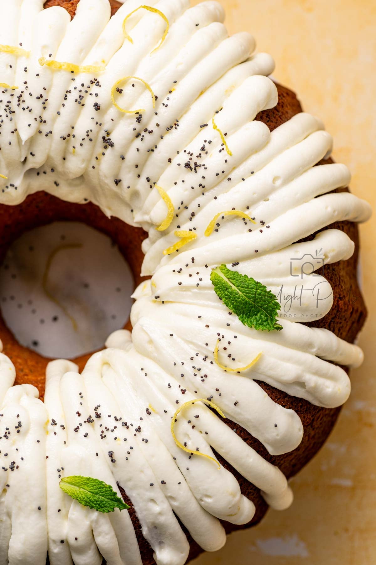 Lemon Poppy Seed Bundt Cake with Lemon Cream Cheese Frosting - Exclusive Recipe