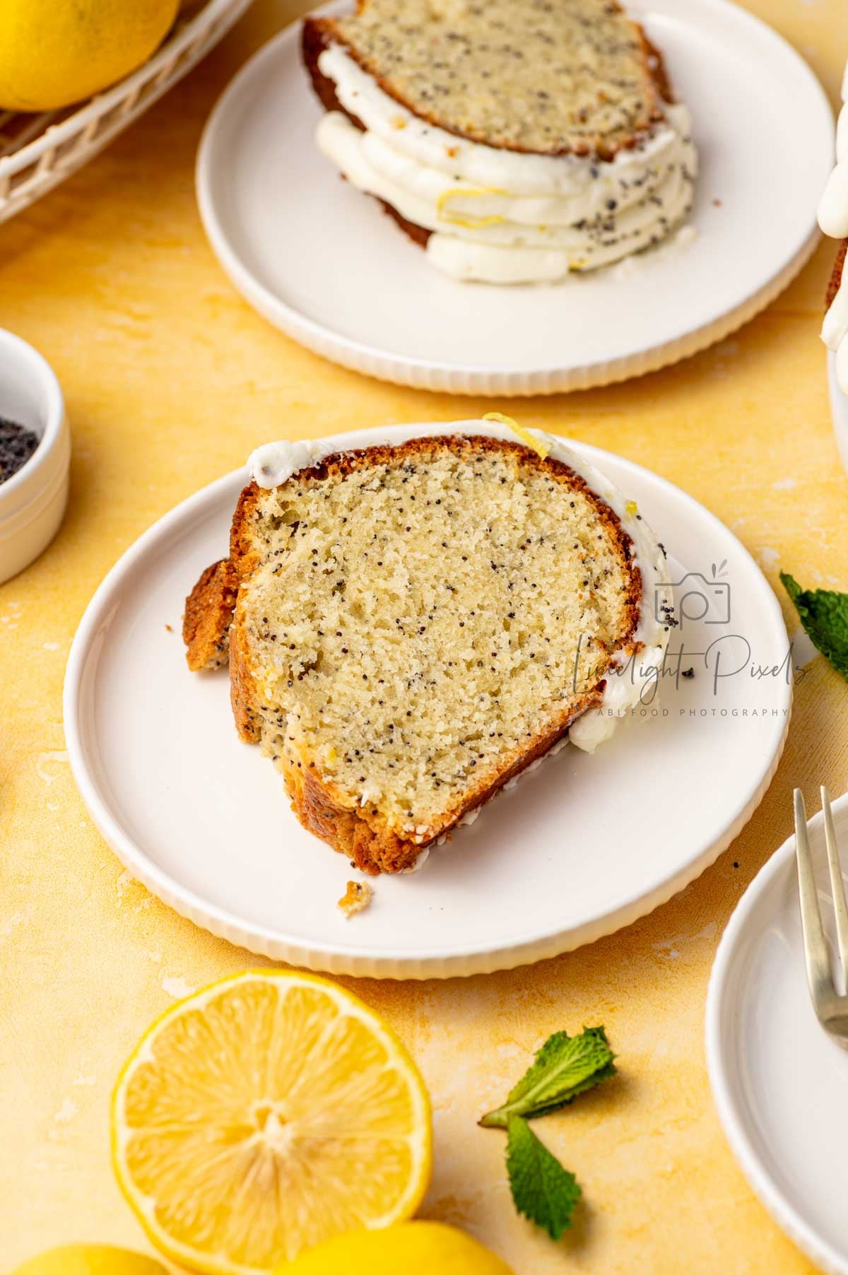 Lemon Poppy Seed Bundt Cake with Lemon Cream Cheese Frosting - Exclusive Recipe