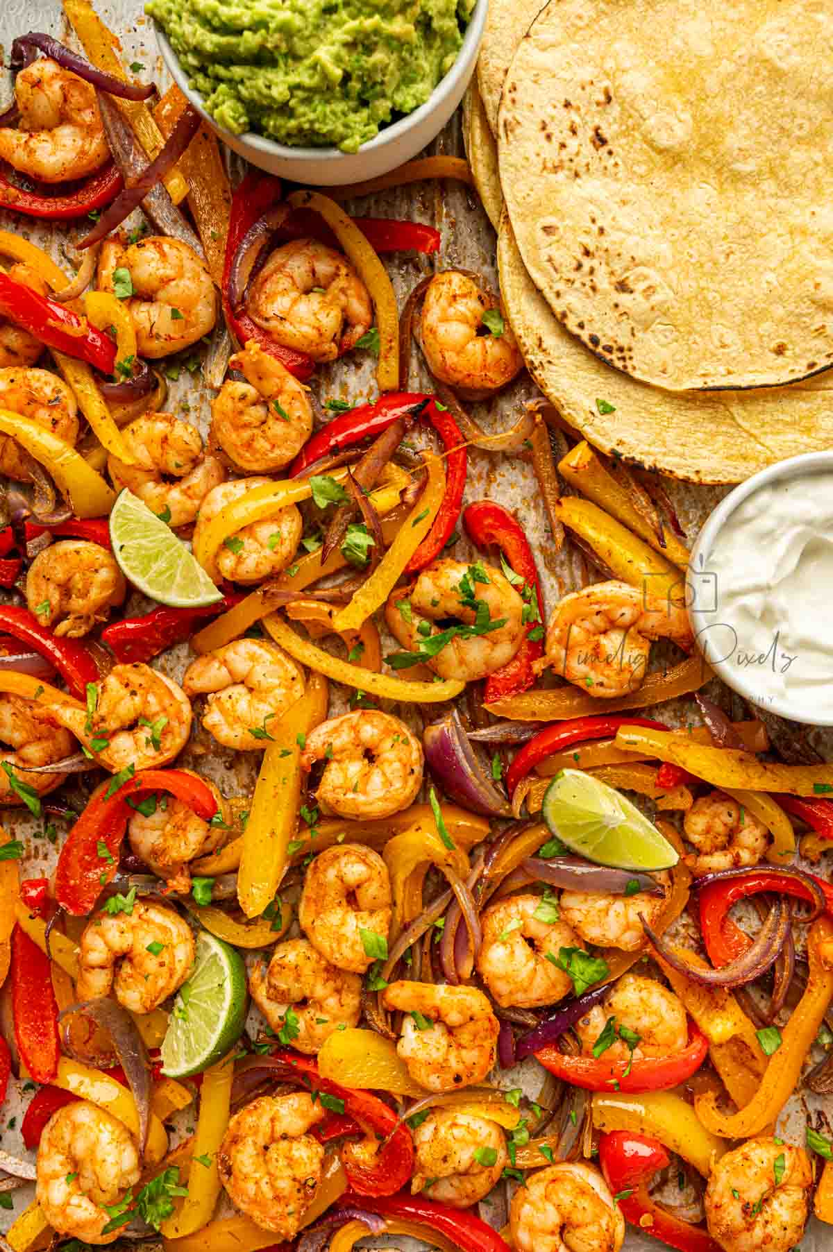 Sheet Pan Shrimp Fajitas - Exclusive Recipe