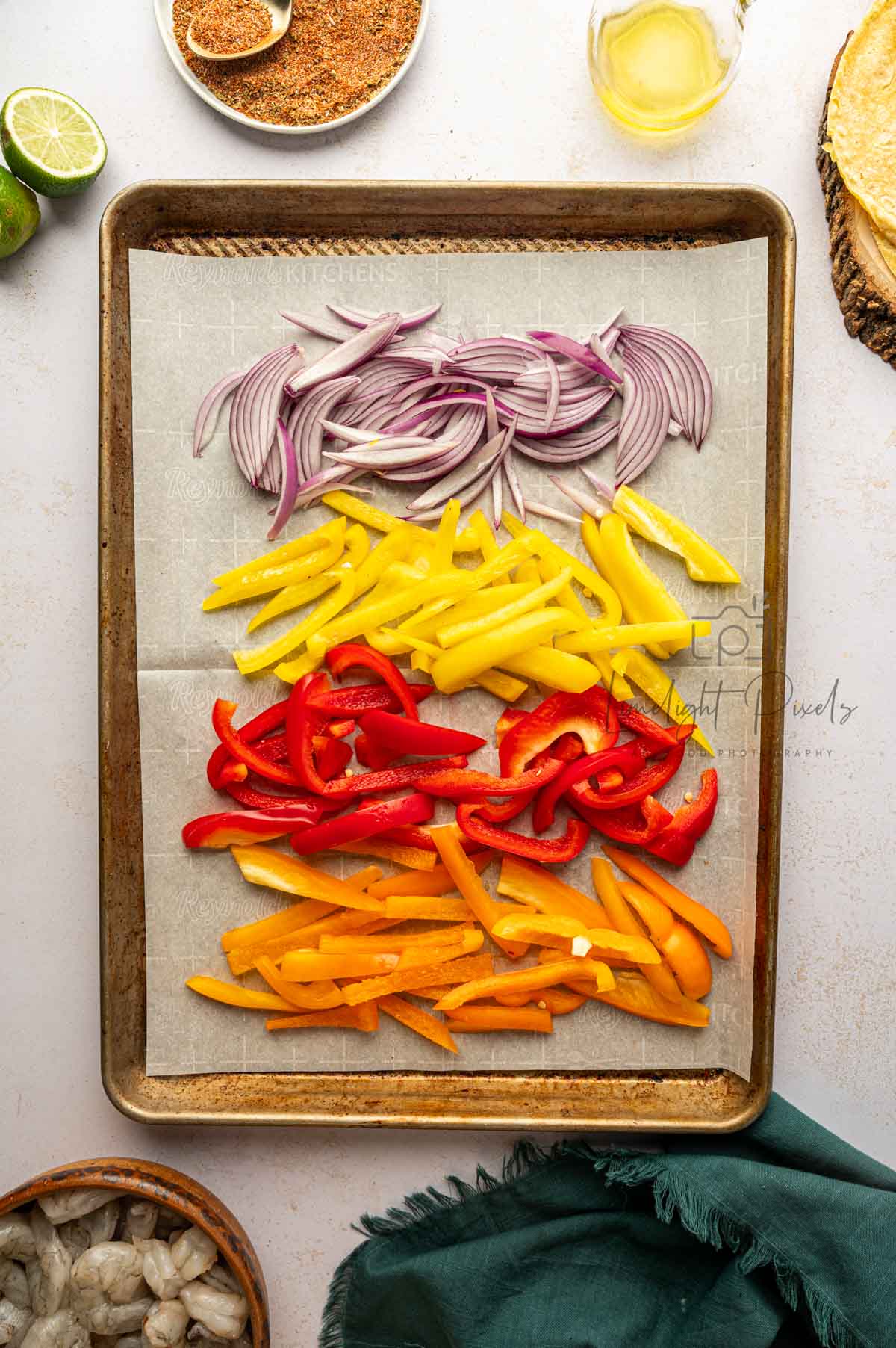 Sheet Pan Shrimp Fajitas - Exclusive Recipe