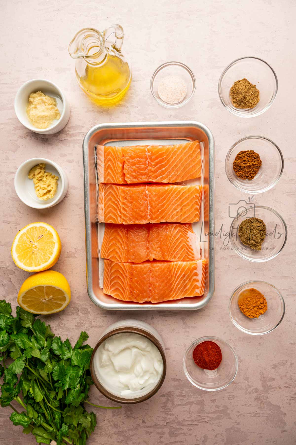 Tandoori Salmon with Cilantro Yogurt Sauce (Recipe Bundle)