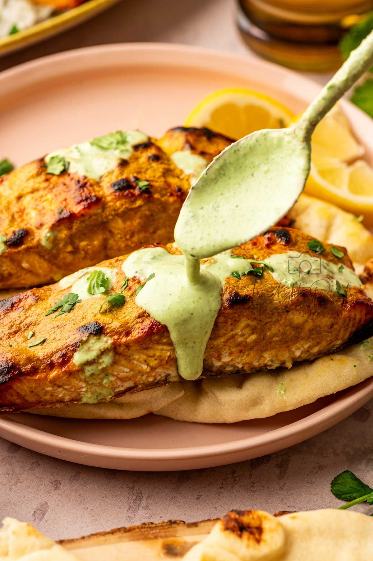 Tandoori Salmon with Cilantro Yogurt Sauce (Recipe Bundle)