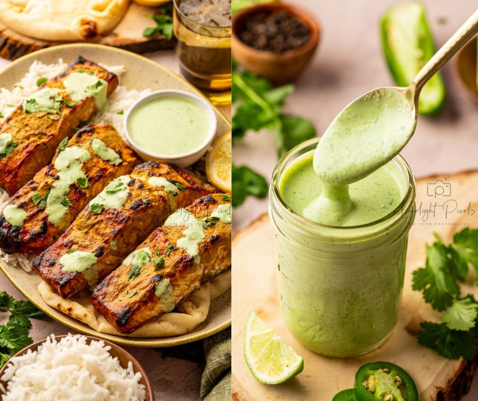 Tandoori Salmon with Cilantro Yogurt Sauce (Recipe Bundle)
